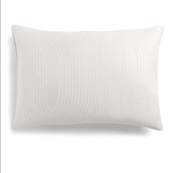 Hotel Collection Avalon Sham,Standard. Color:Ivory - Picture 1 of 3